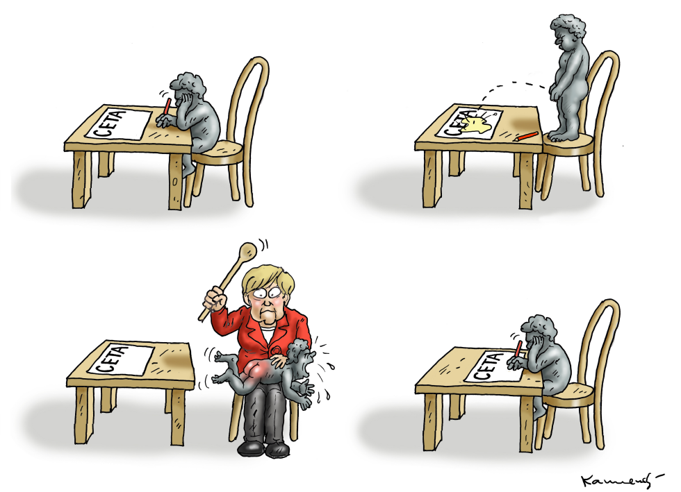MERKEL AND THE MANNEKEN´S DEFIANT PHASE