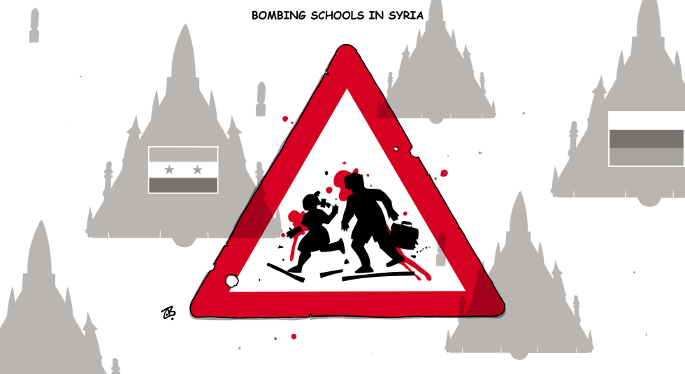 Bombing schools in Syria