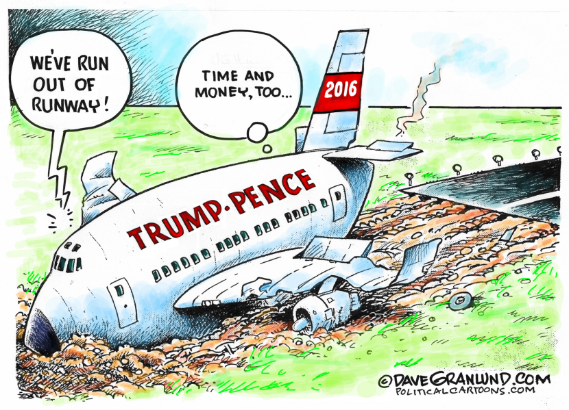 Trump-Pence runway mishap