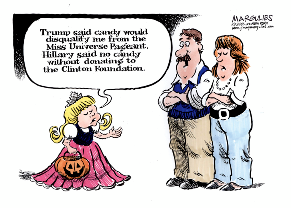 Presidential candidates and Halloween candy