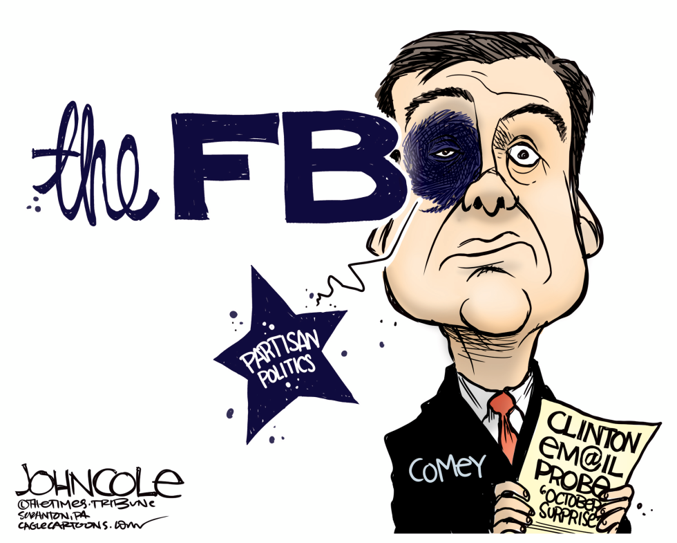  COMEY'S BLACK EYE by John Cole