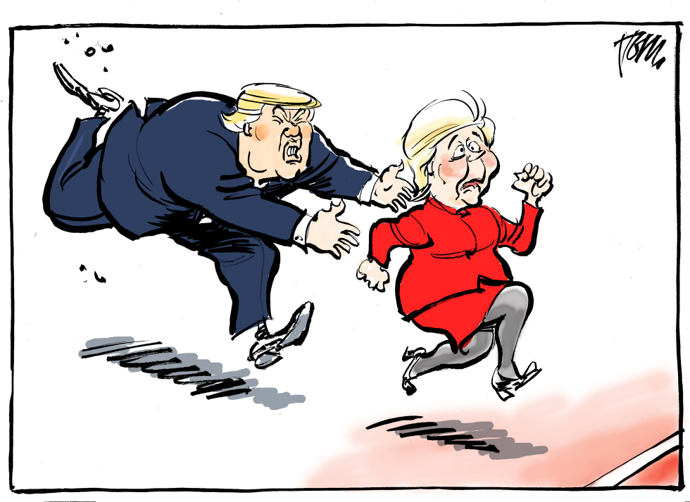 Clinton Trump finish