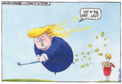 DONNALD TRUMP SCOTLAND VISIT by Iain Green