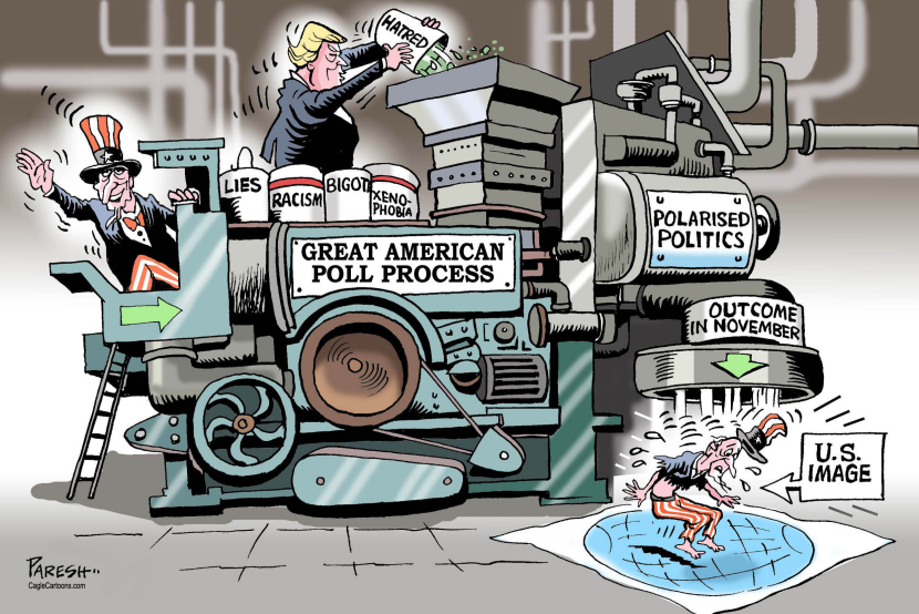 American poll process COLOR