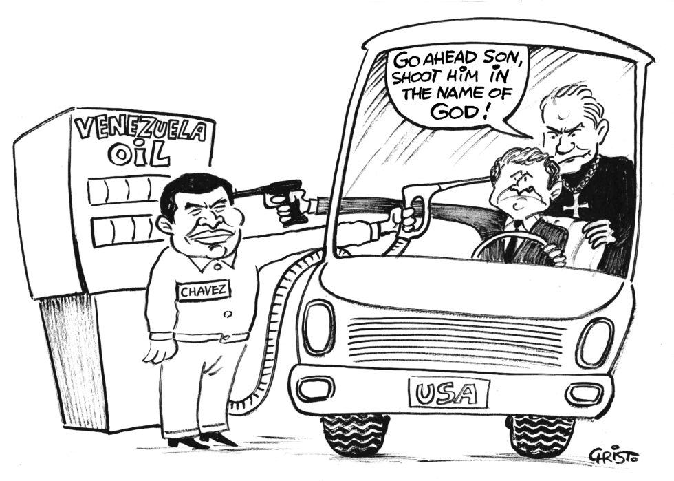 Pat Robertson - the Backseat Driver - B&W