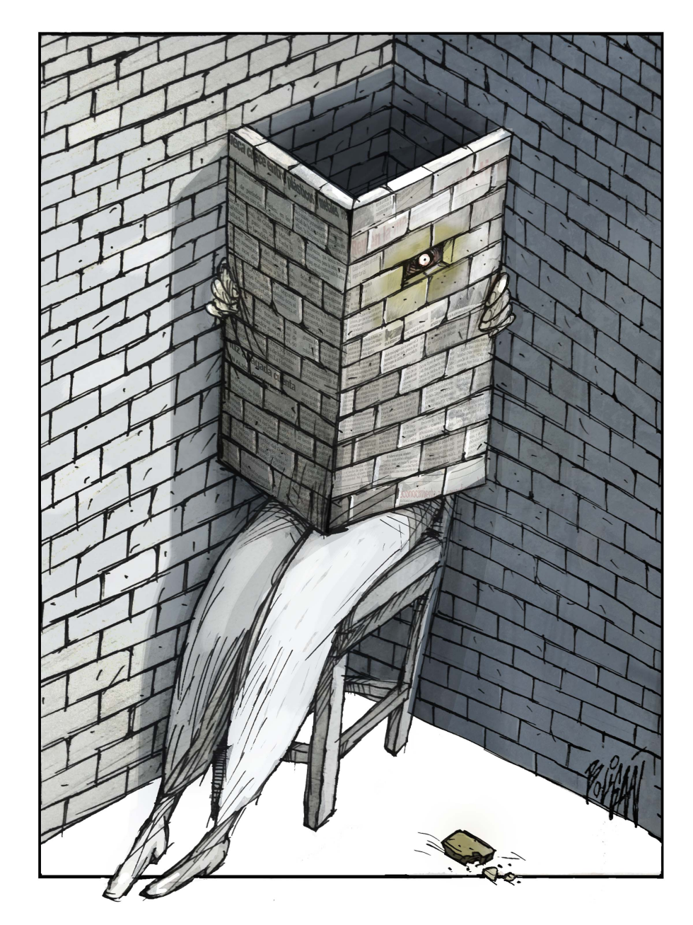  PRENSA BLOQUEADA  by Angel Boligan