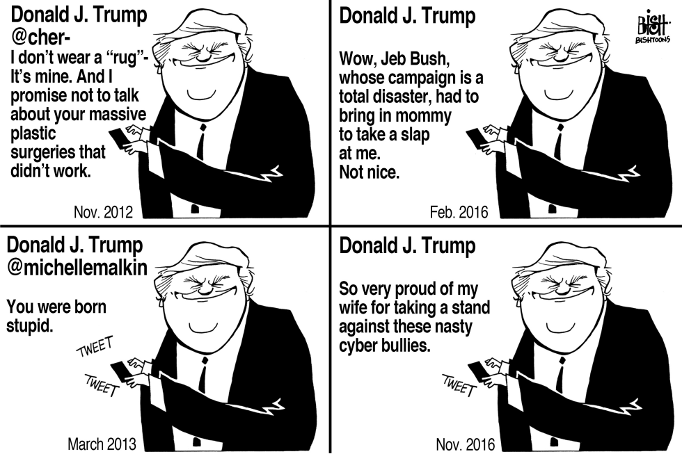 TRUMP CYBER BULLY, B/W