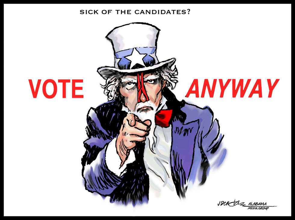 Uncle Sam "Vote Anyway"
