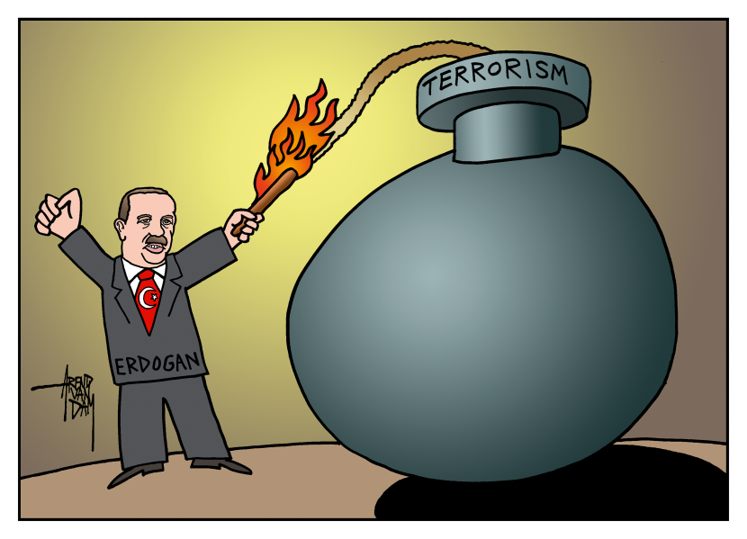 Erdogan causes terrorism