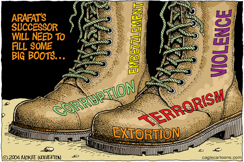Filling Arafats Boots -- color