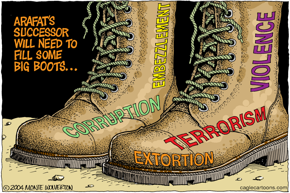 Filling Arafats Boots -- color