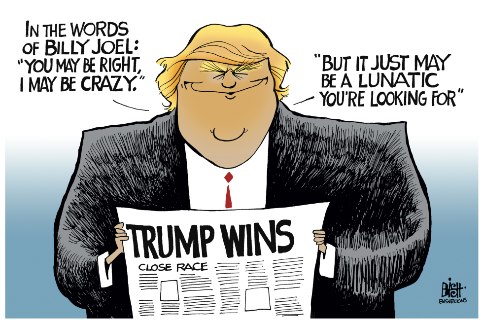 TRUMP WINS, COLOR