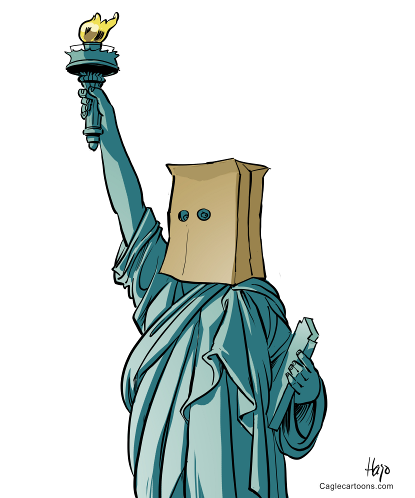 Statue of Embarrassment COLOR