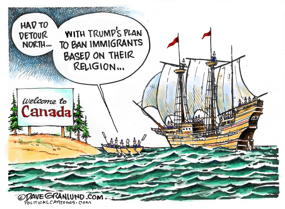  PILGRIMS DETOUR by Dave Granlund