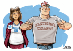 POPULAR VOTE AND THE ELECTORAL COLLEGE  by R.J. Matson