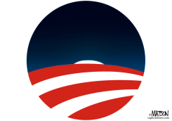 OBAMA ERA SUNSET  by R.J. Matson