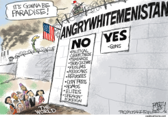 TRUMPS WALL  by Pat Bagley