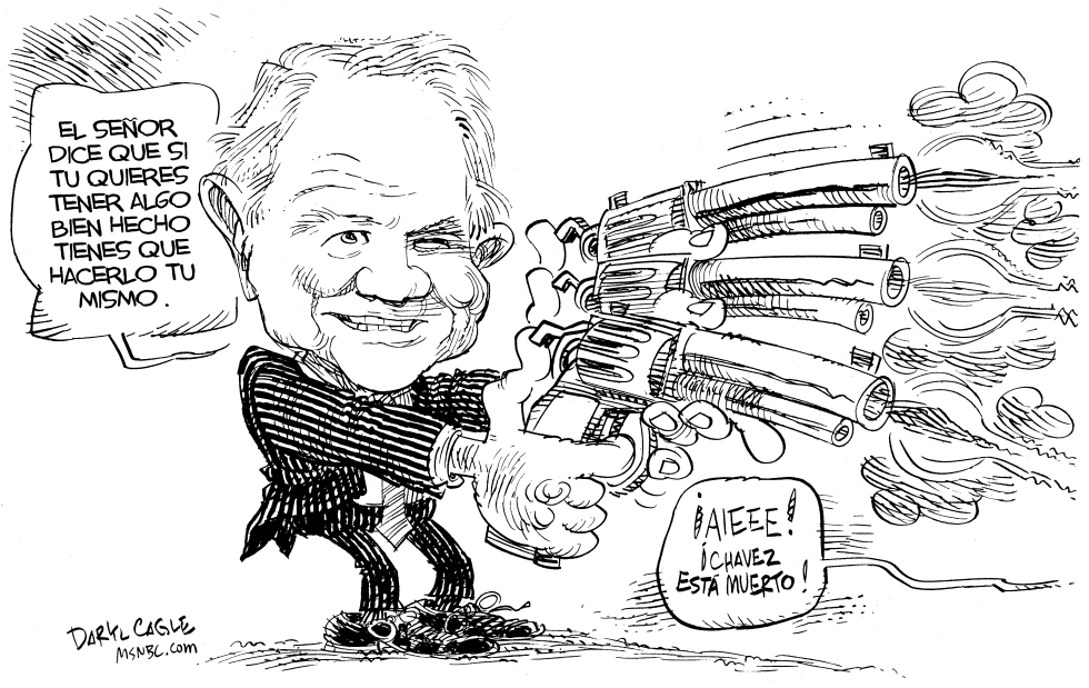  PAT ROBERTSON Y HUGO CHAVEZ by Daryl Cagle