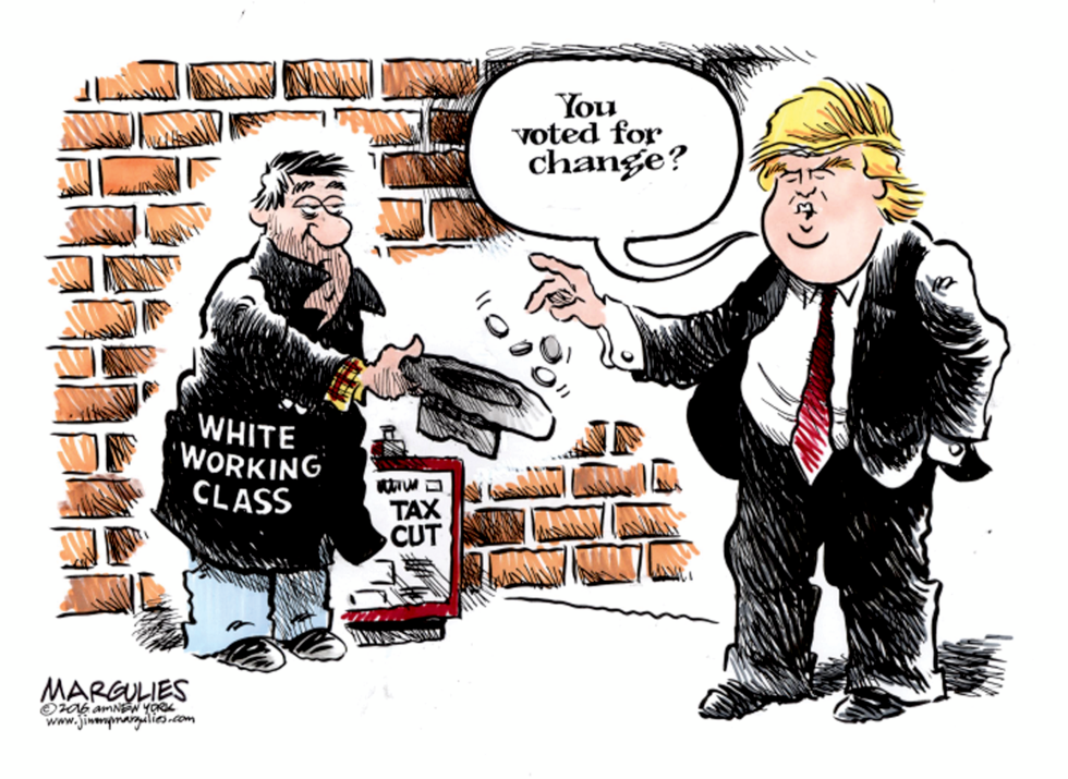 White Working Class and Trump color