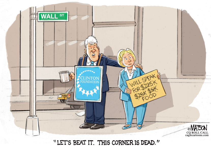 Bill and Hillary Clinton on Wall Street Today-COLOR