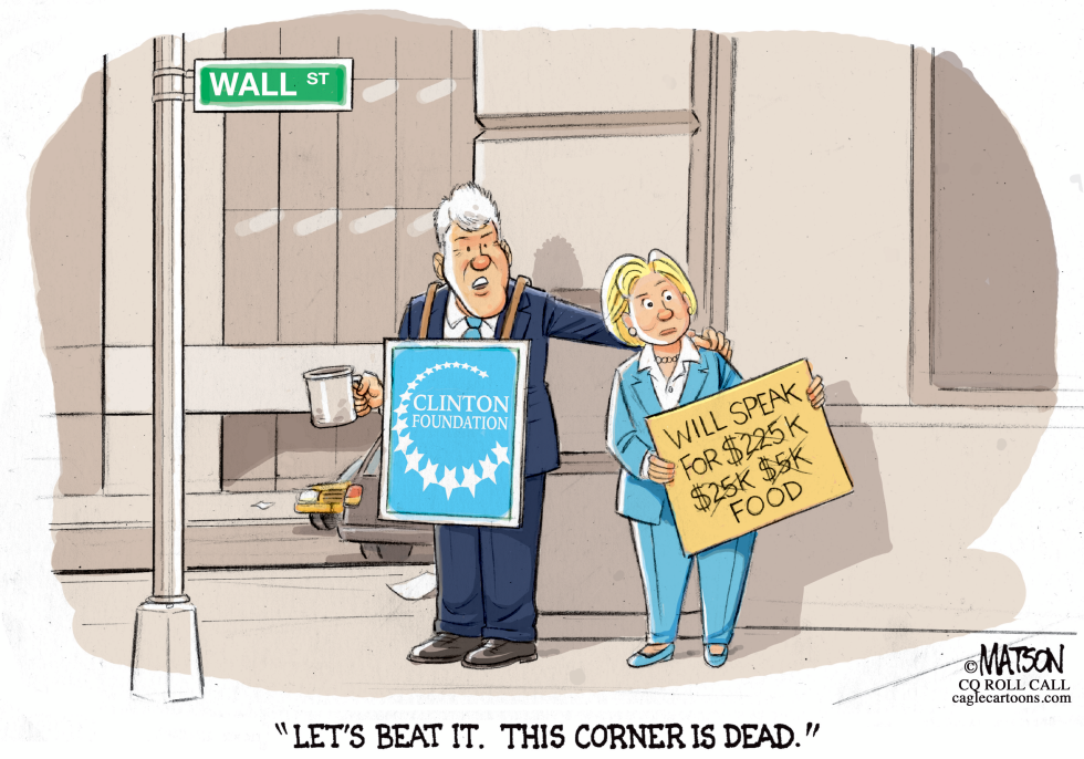 Bill and Hillary Clinton on Wall Street Today-COLOR