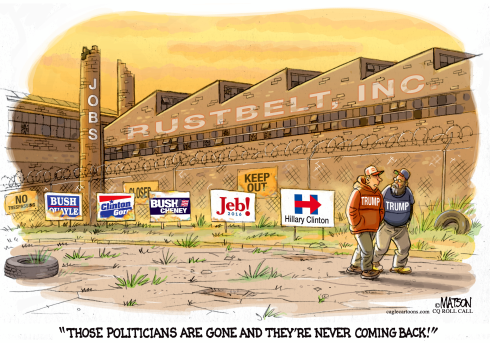Like Rustbelt Jobs Clintons and Bushes Are Gone and Never Coming Back-COLOR