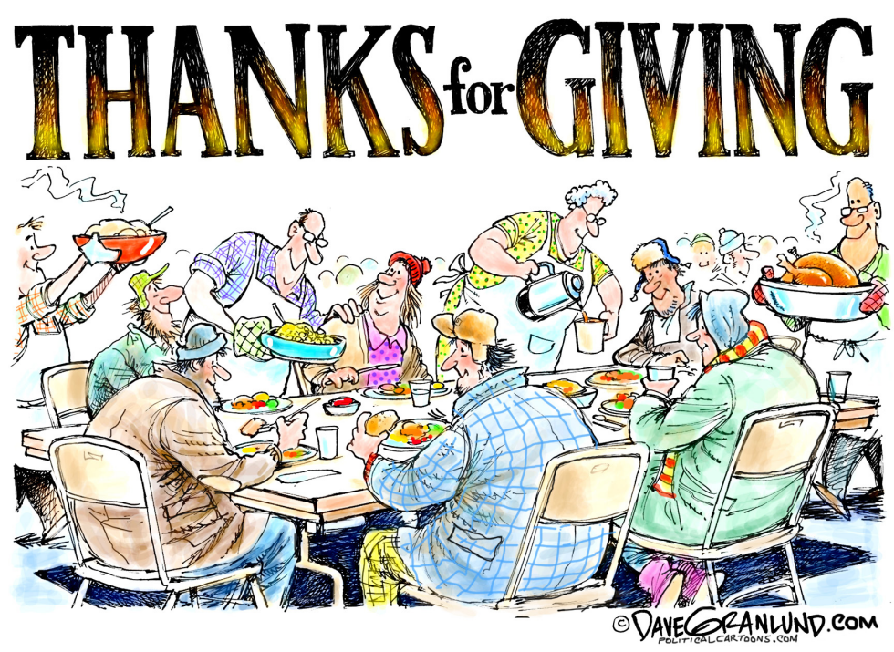  THANKS FOR GIVING by Dave Granlund