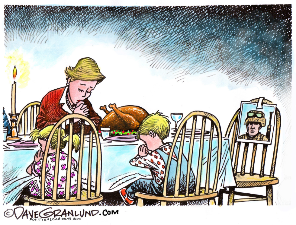  MILITARY FAMILY THANKSGIVING by Dave Granlund