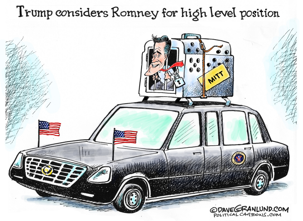  TRUMP CONSIDERS ROMNEY by Dave Granlund