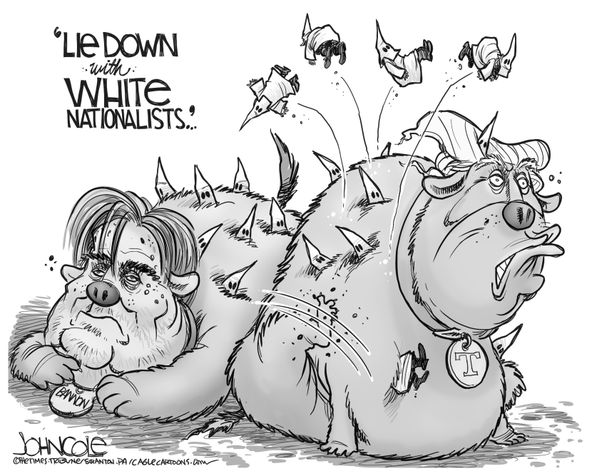 Trump and Bannon BW
