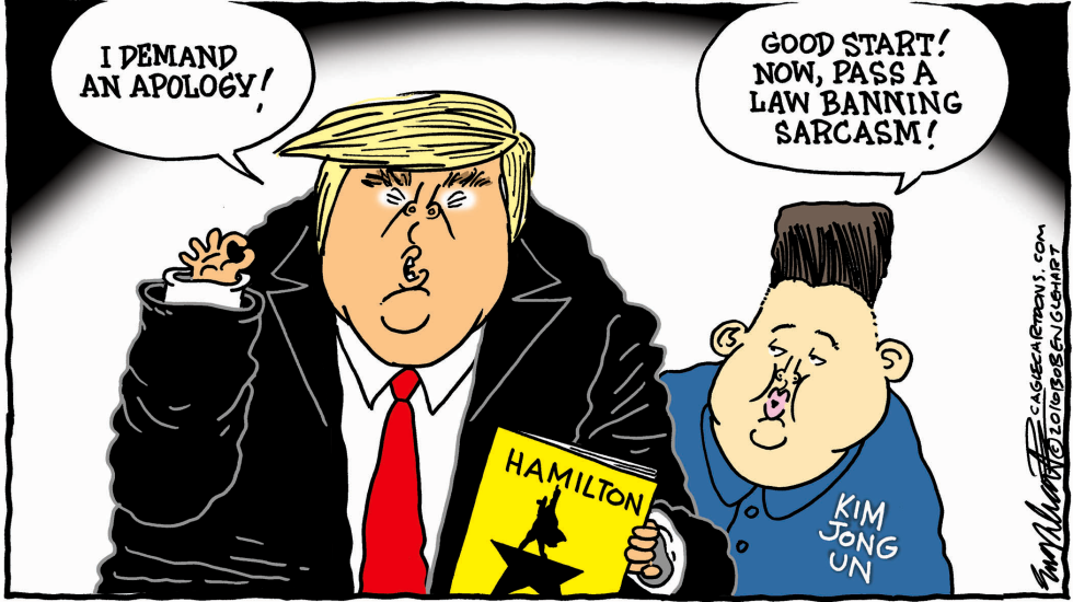  TRUMP WANTS APOLOGY by Bob Englehart