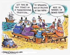 THANKSGIVING ETIQUETTE  by Dave Granlund
