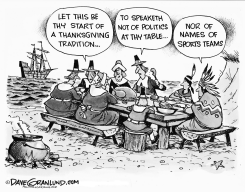 THANKSGIVING ETIQUETTE by Dave Granlund