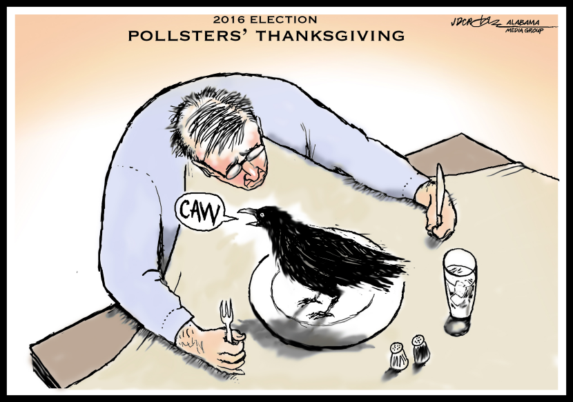 Pollsters Thanksgiving Eating Crow