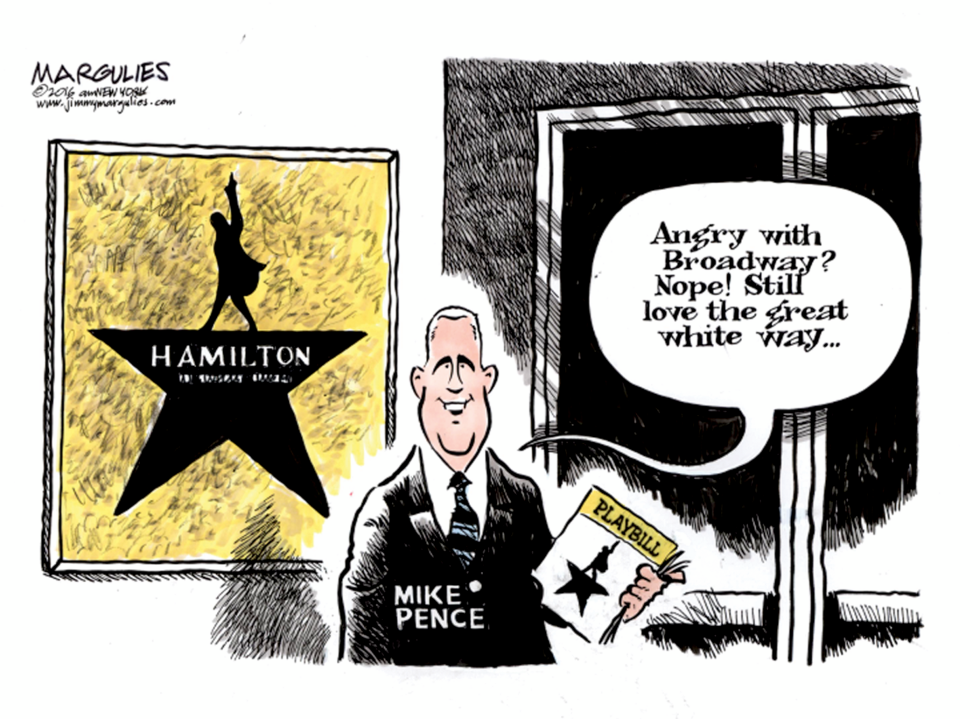 Mike Pence and HAMILTON color