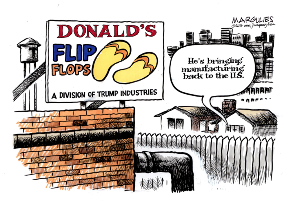 Trump Flip Flops color