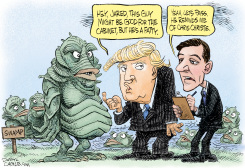 TRUMP AND THE SWAMP  by Daryl Cagle