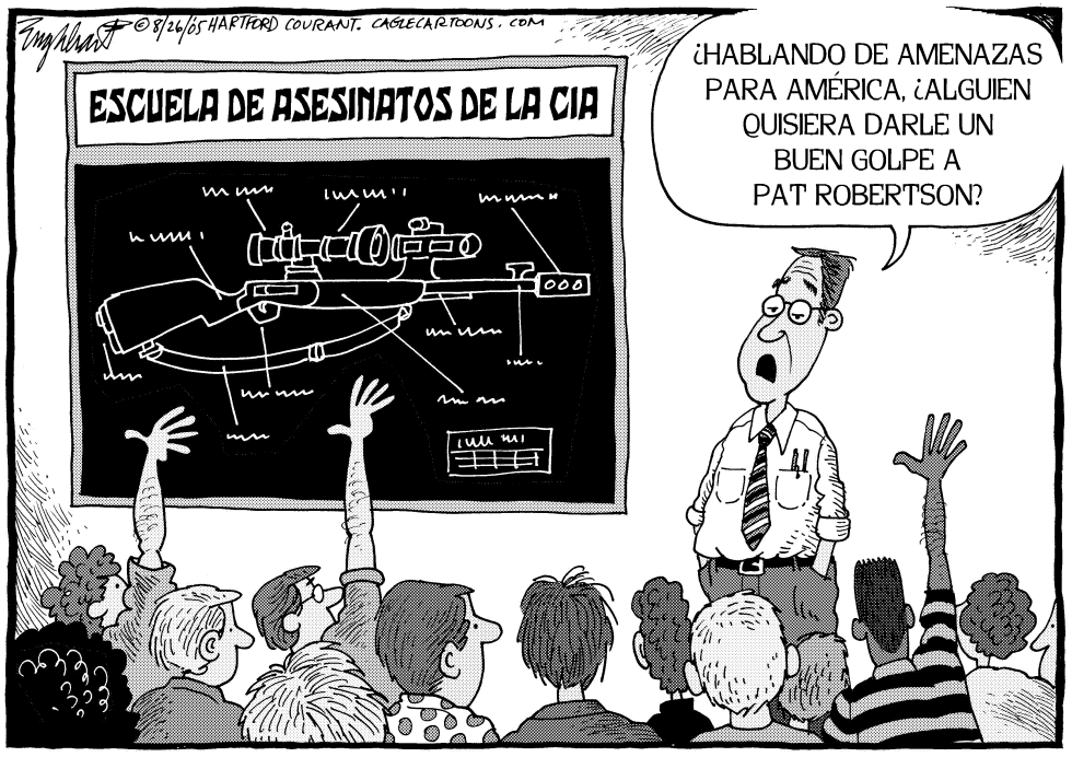  ESCUELA DE LA CIA by Bob Englehart