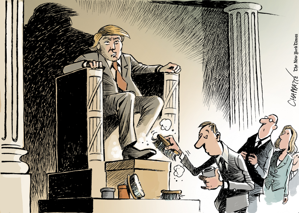  BOWING TO TRUMP by Patrick Chappatte