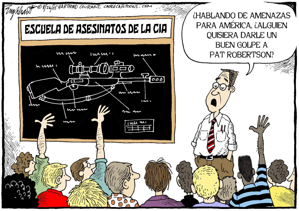  ESCUELA DE LA CIA  by Bob Englehart