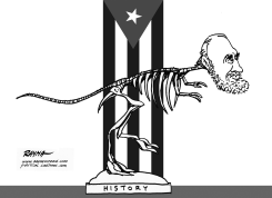 FIDEL CASTRO REX BW by Rayma Suprani