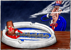 THE LAST WAFT OF CASTO'S CIGAR by Brian Adcock
