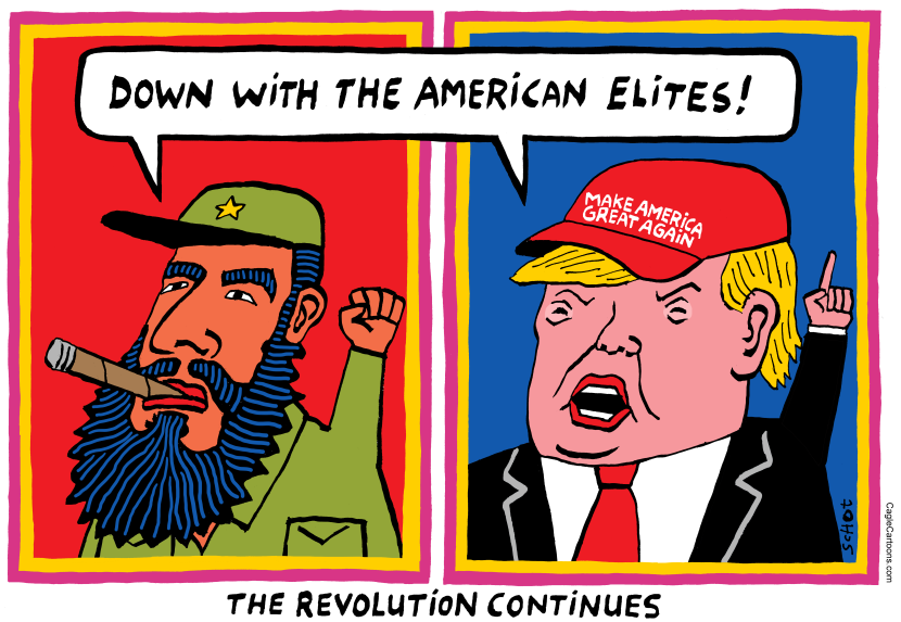 Strong men, Castro and Trump