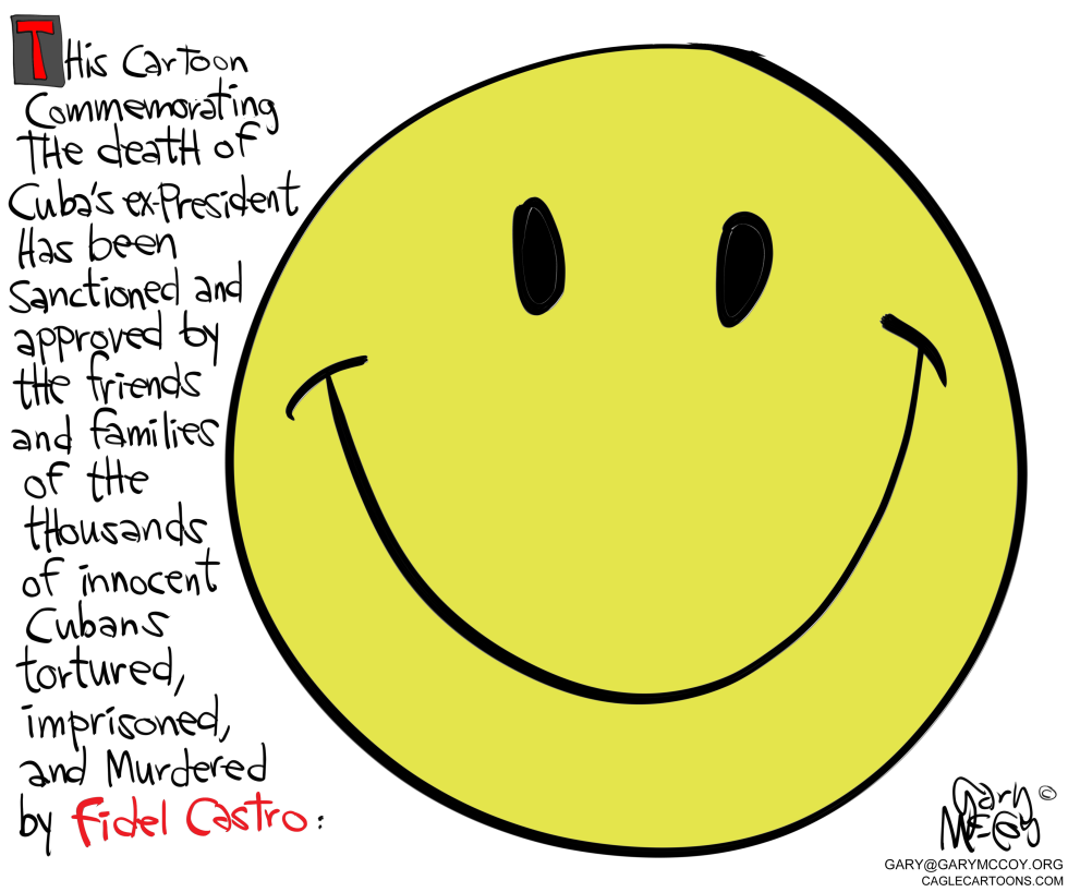  CASTRO'S DEAD SMILEY FACE by Gary McCoy