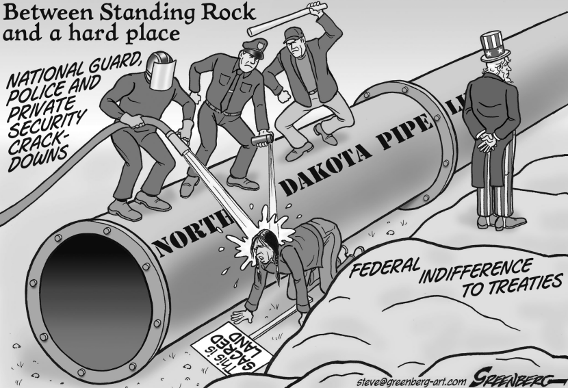 Standing Rock bw