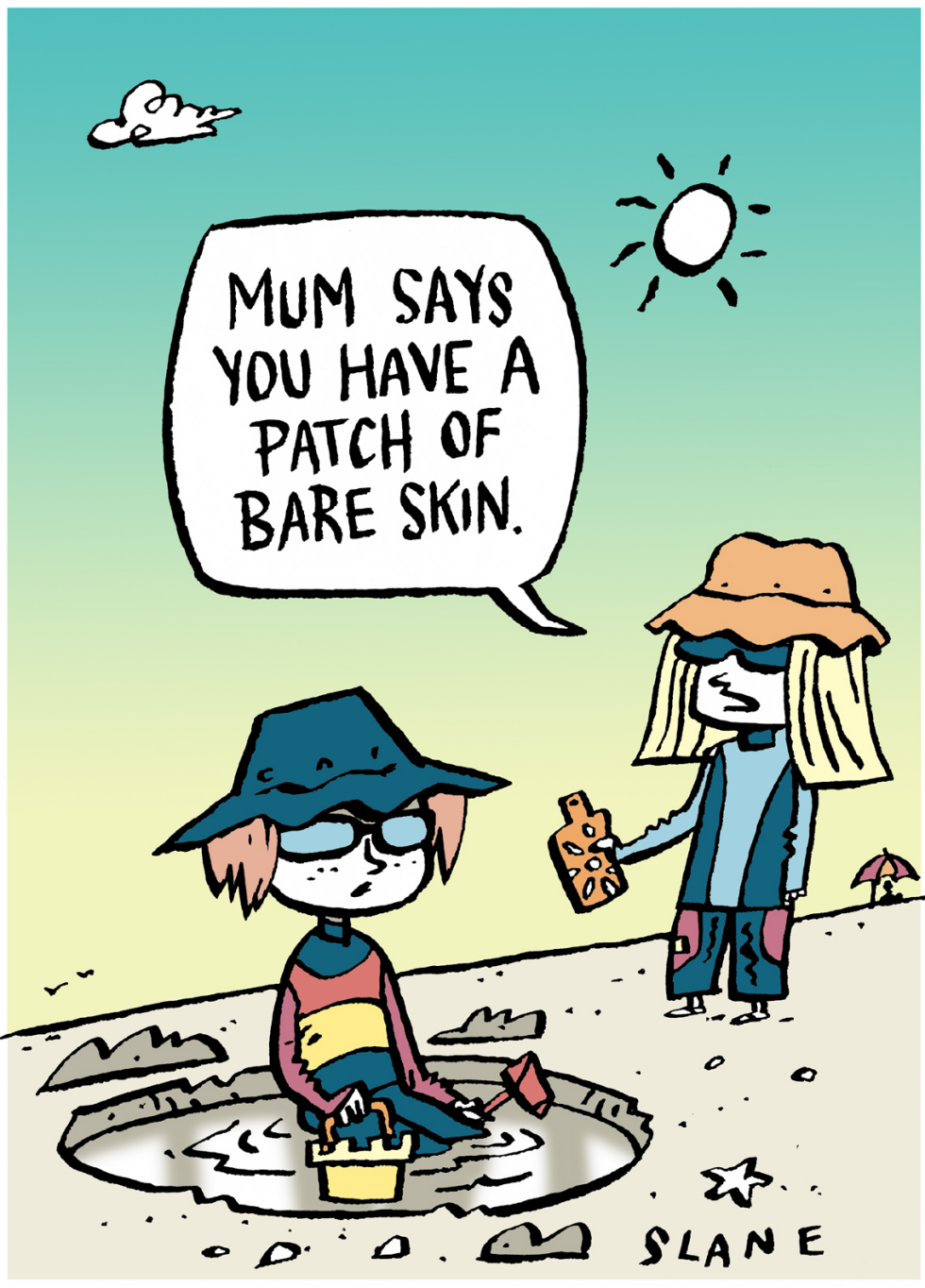 Sun Burn Cover Up