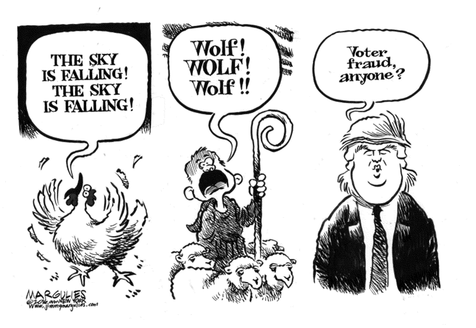 Trump bogus claim of voter fraud
