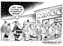 ONLINE XMAS SHOPPING by Dave Granlund
