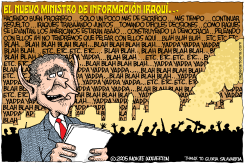 NUEVO MINISTRO DE INFORMACION IRAQUI /  by Monte Wolverton