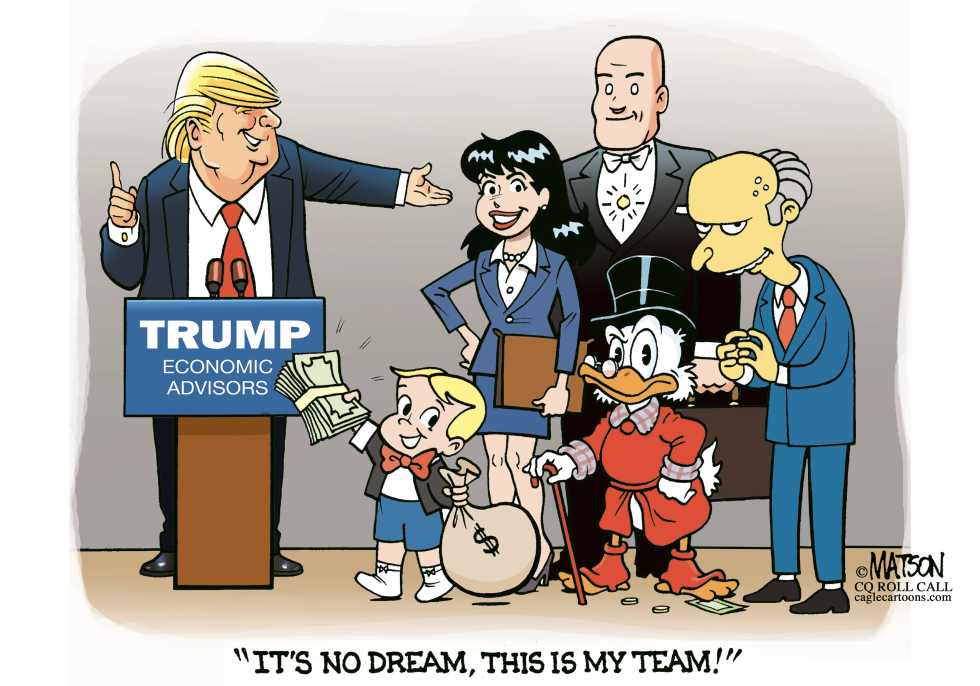  TRUMP ECONOMIC DREAM TEAM by RJ Matson